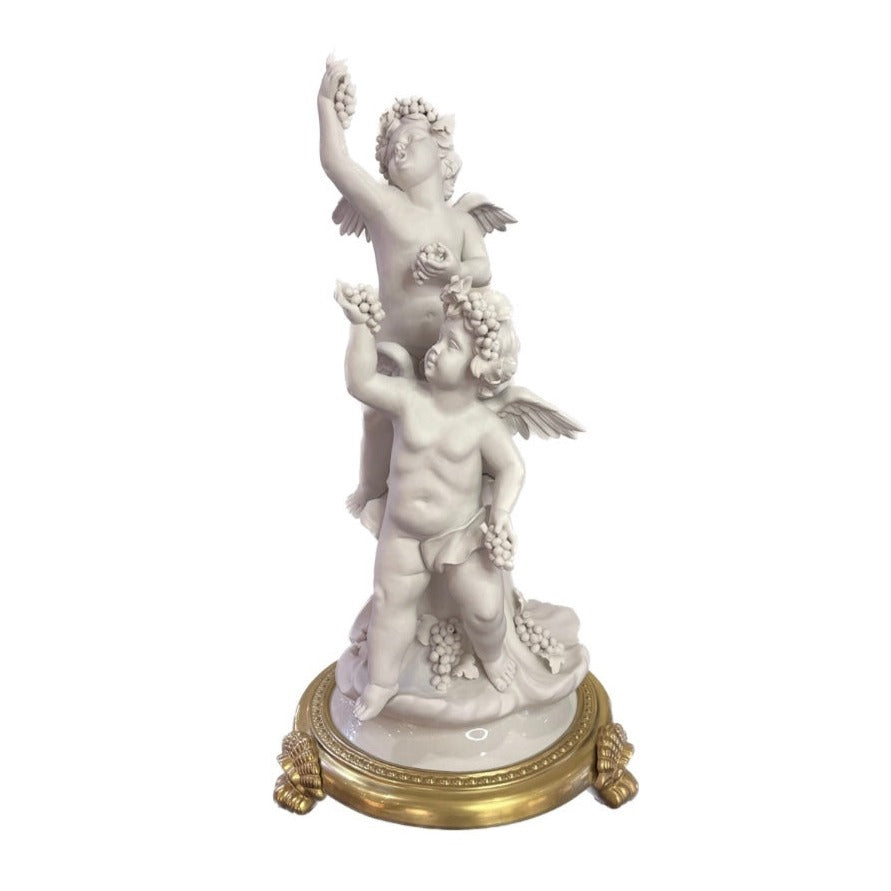 Angels Versailles Harvest - Matt White Antique Gold Base