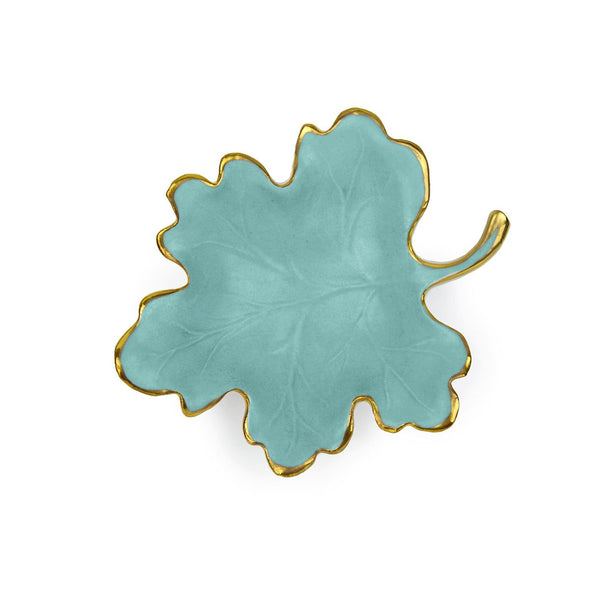 Autumn Turquoise Fig Leaf