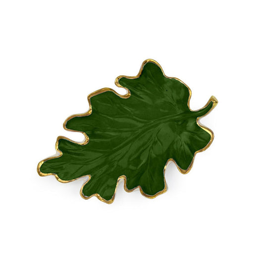 Autumn Olive Green Oak Leaf