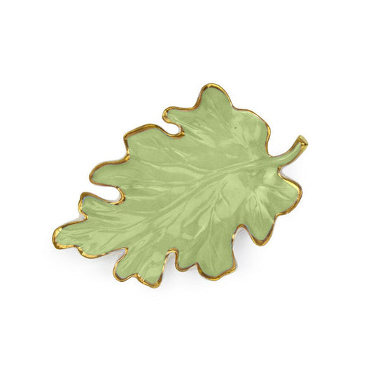 Autumn Green Oak Leaf