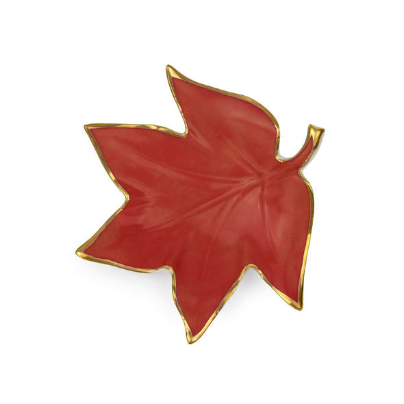 Autumn Coral Maple Leaf