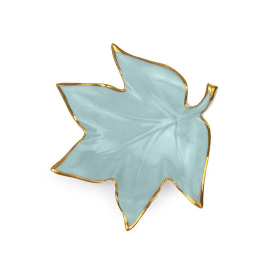 Autumn Aquamarine Maple Leaf