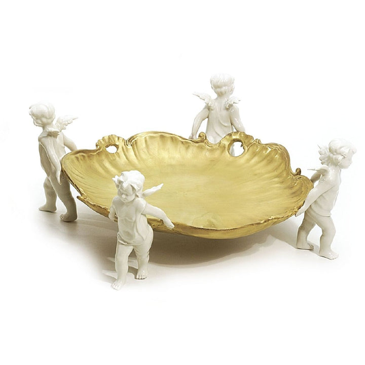 Michelangelo Centrepiece - White & Gold