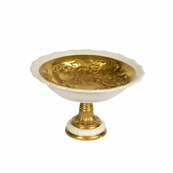 Taormina Gold Small Footed Bowl