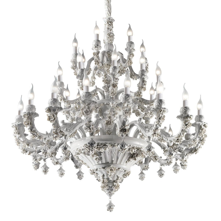 Louis XIV - 36 light Chandelier - White