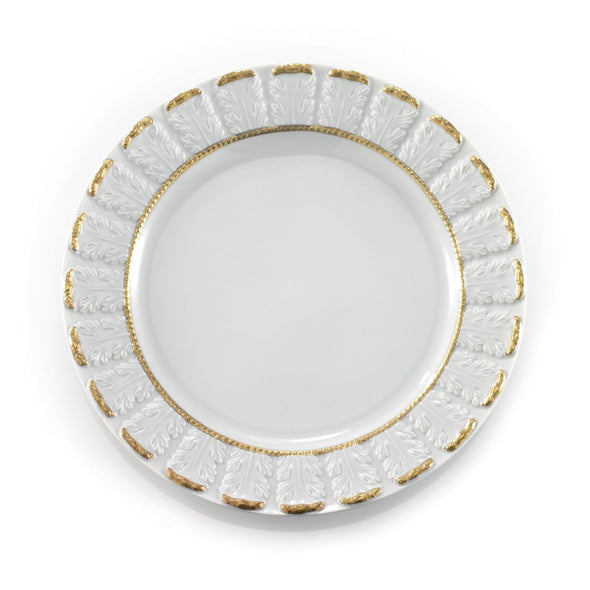 Queen Elizabeth Dinner Plate 25 Cm - White Antique Gold