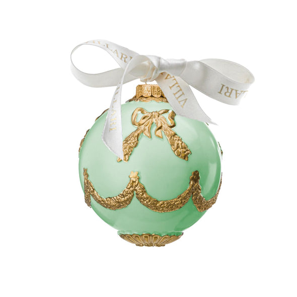 Imperial Christmas Bauble - Green & Gold