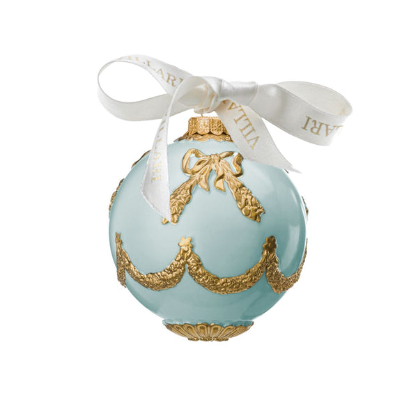 Imperial Christmas Bauble - Aquamarine & Gold