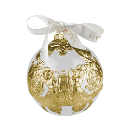 Angels Christmas Bauble - White & Gold