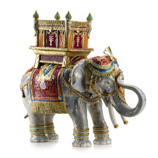 Happy Jaipur Elephant - Limited Edition 108 Pcs - Mango & Coral