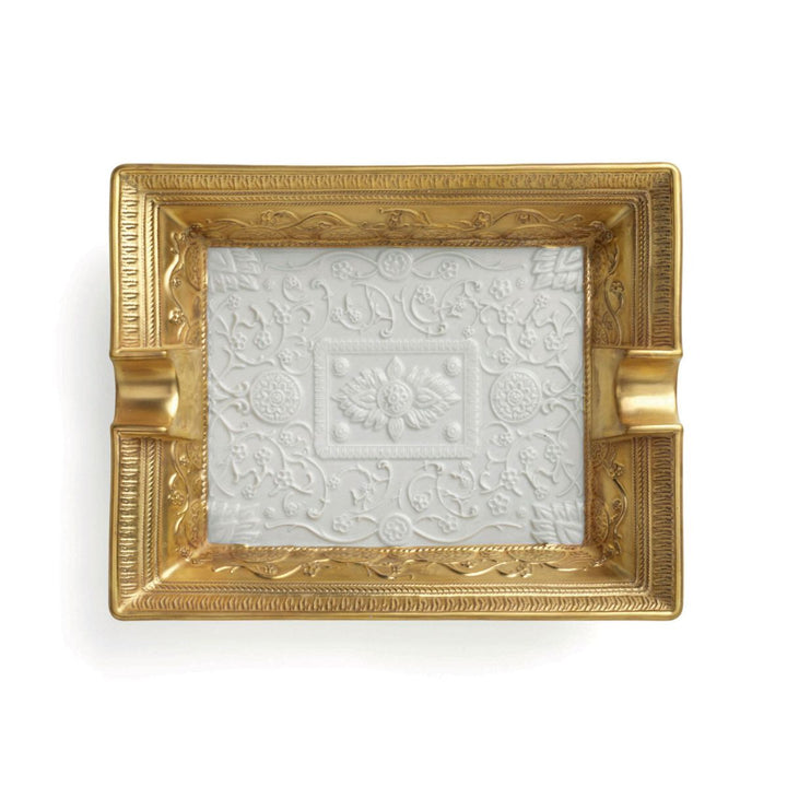 Orient Ashtray - White & Gold