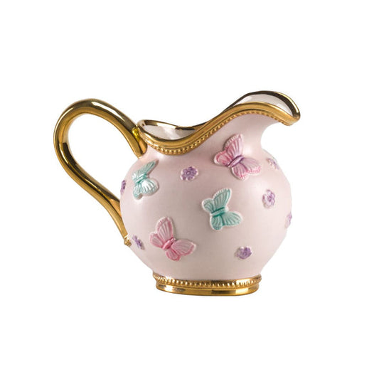 Butterfly Pastel Pink Creamer