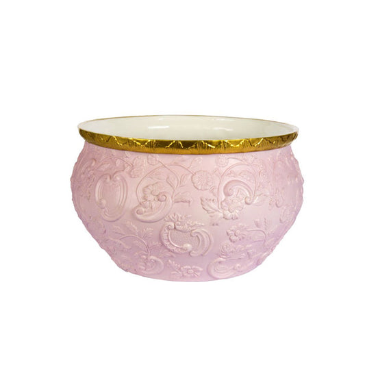 Taormina Medium Cachepot - Pink & Gold