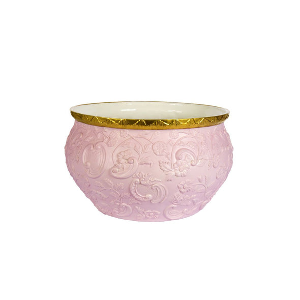 Taormina Small Cachepot - Pink & Gold