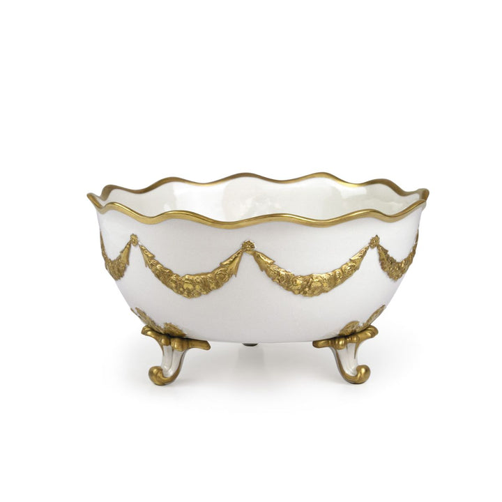 Dining Set - Empire - White & Gold