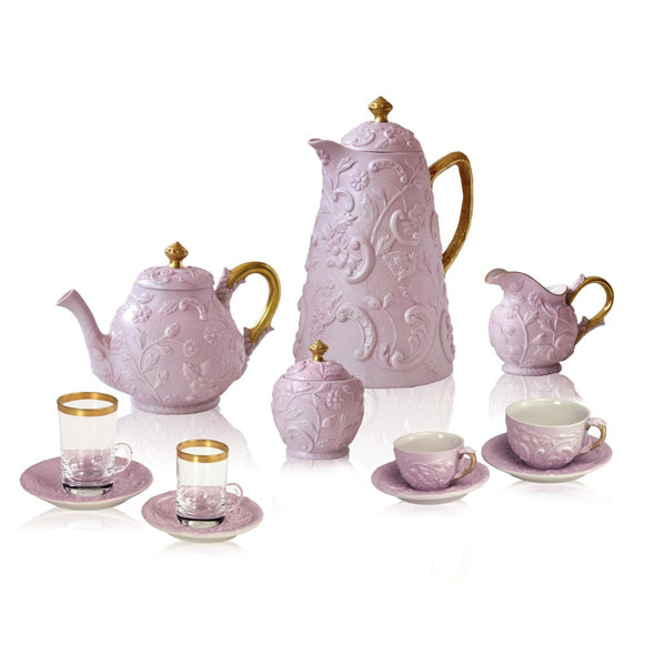 Taormina Pink & Gold Creamer