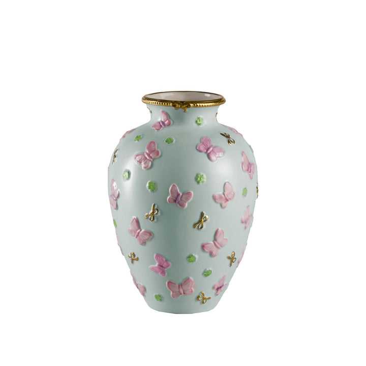 Butterfly Small Vase - Aquamarine