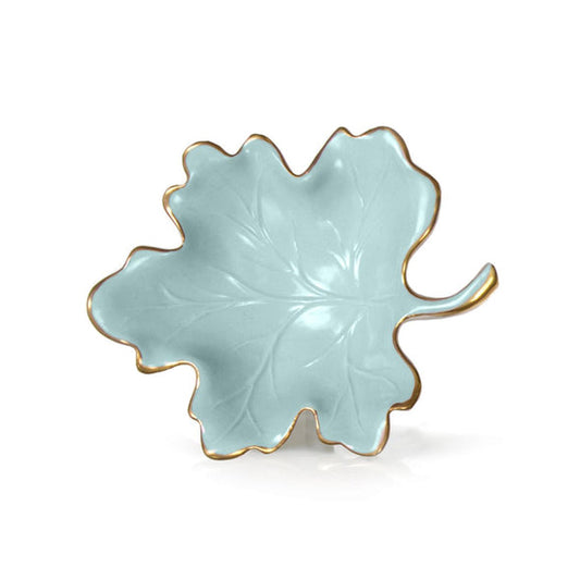 Autumn Aquamarine Large Fig Leaf