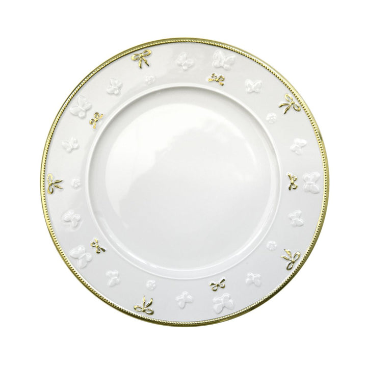 Dining Set - Butterfly Dining Set - White & Gold