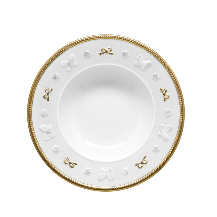 Dining Set - Butterfly Dining Set - White & Gold