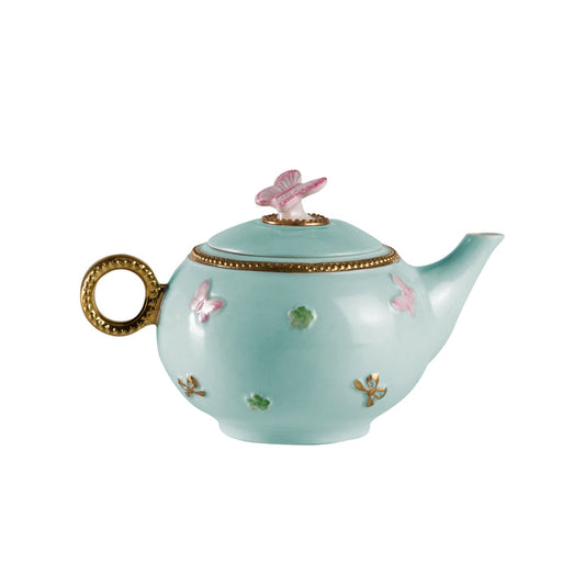 Butterfly Aquamarine Kung Fu Teapot