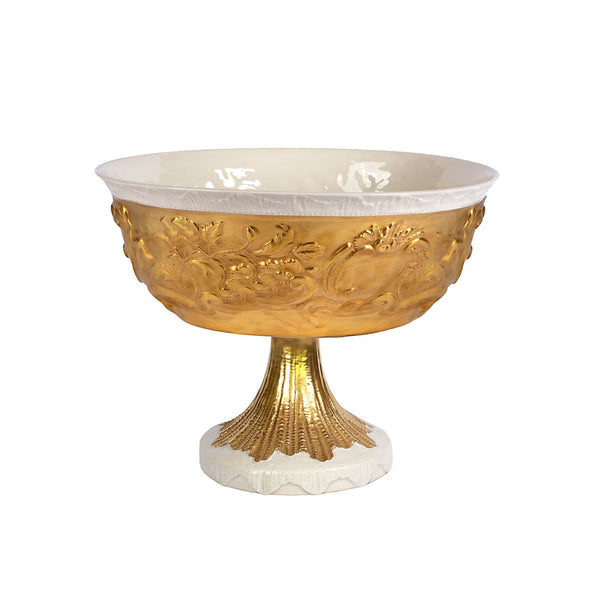 Taormina Gold Footed Fruit Bowl