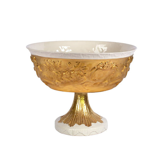 Taormina Gold Footed Fruit Bowl