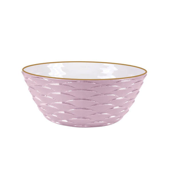 Peacock Lilac & Gold Salad Bowl