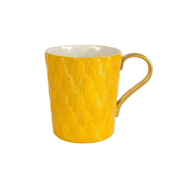 Peacock Mug - Yellow