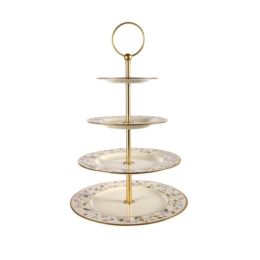 Taormina Multicolor & Gold 4 Tier Cake Stand