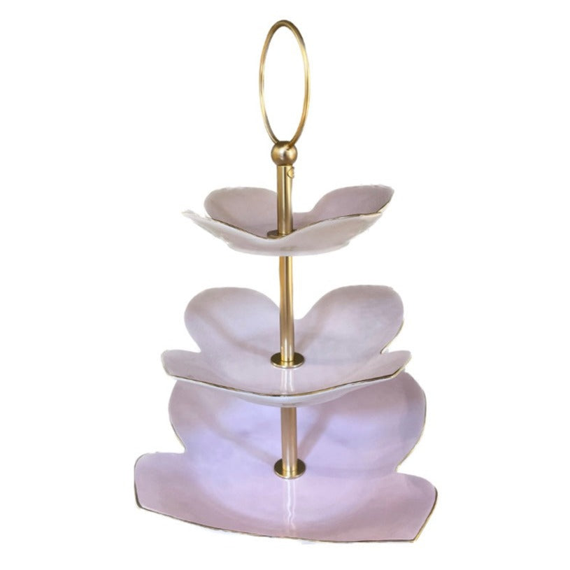 3 Tier Butterfly Stand Baby Rose