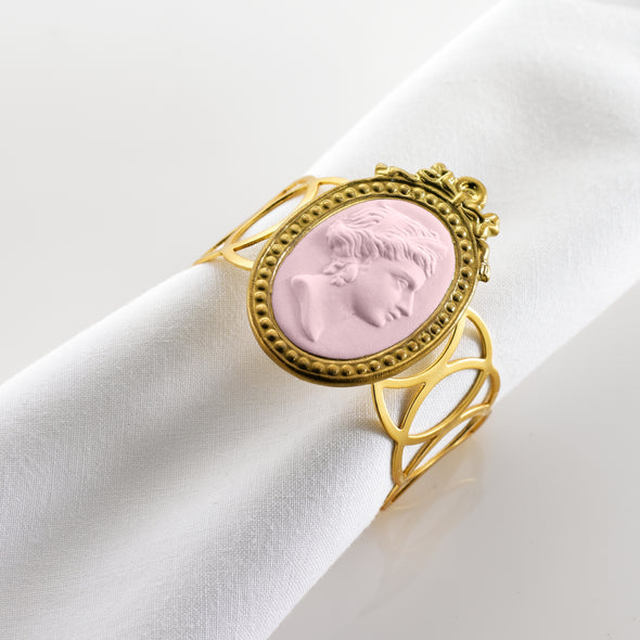 Cammeo Atena Napkin Ring - Pink