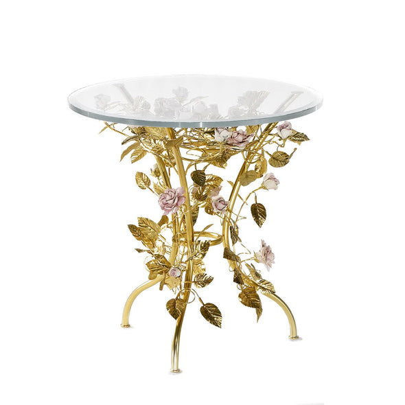 Maire-Antoinette Coffee Table - Gold & Pink