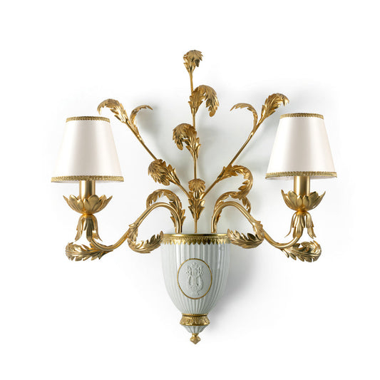 Napoleon II Wall Light - White & Gold