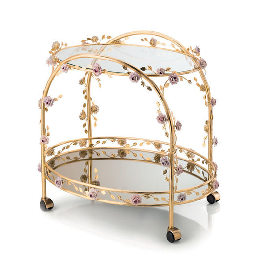 Camelia Lulu Tea Trolley - Pink & Gold