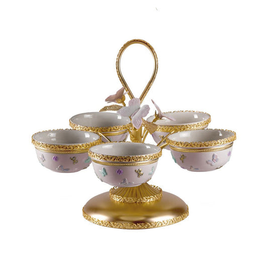 Butterfly Pastel Pink Small Pistachios Holder