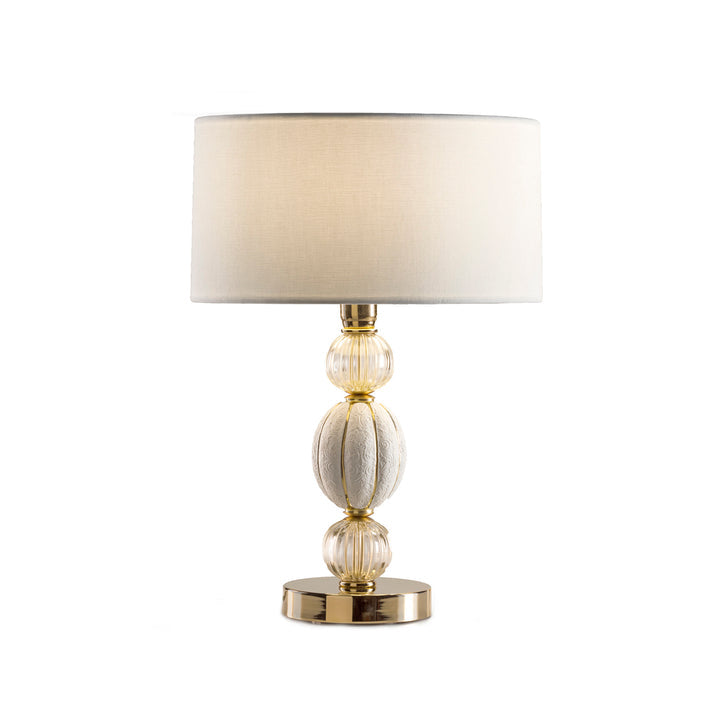 Amour Small Table Lamp - White & Gold