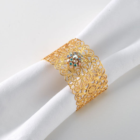 Venice Napkin Ring With Swarovski