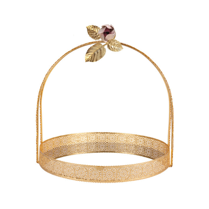 Tulip Medium Basket - Gold