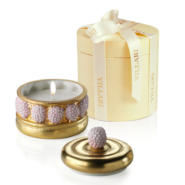 Chantilly Ispahan Cake Scented Candle - Gold & Pink