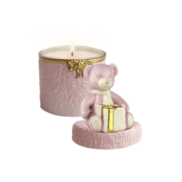 Baby Teddy Scented Candle - Pink