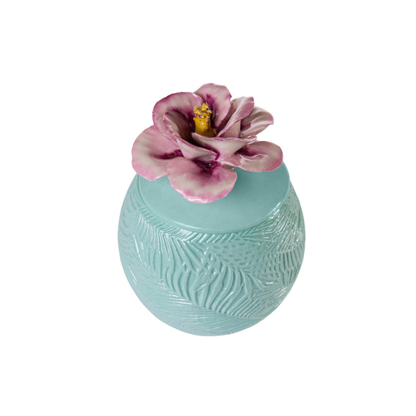 Acapulco Ibiscus Scented Candle - Aquamarine-Pink