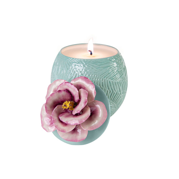 Acapulco Ibiscus Scented Candle - Aquamarine-Pink