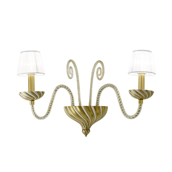 Alba Veneziana Wall Light - White & Gold