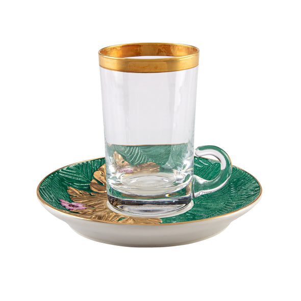 Acapulco Green Tea Cup & Saucer - Peacock Green