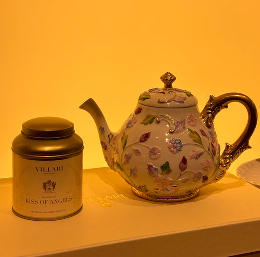 Villari Tea And Medium Tea Pot Taormina Multicolor-Gold