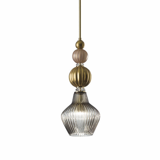 Divas Grace Pendant Light - Gold & Transparent