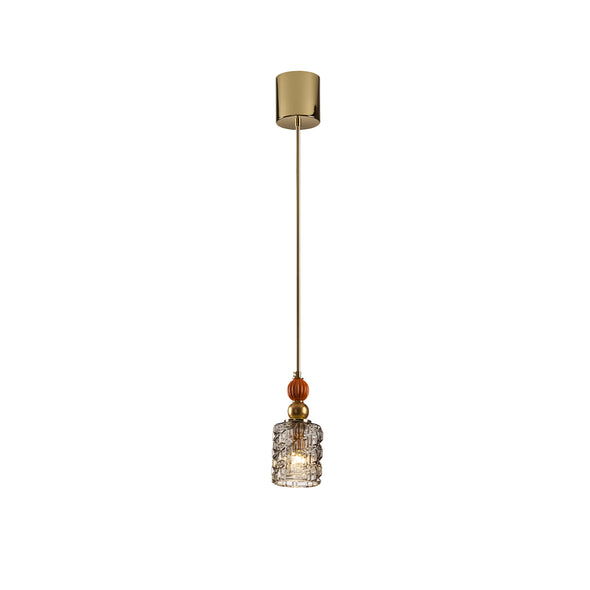 Lolite Clotilde Pendant Light - Orange & Transparent