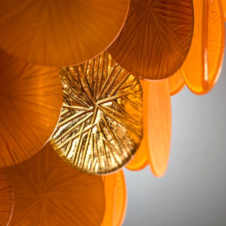 Candy Chandelier - 12 Lights - Mango & Gold