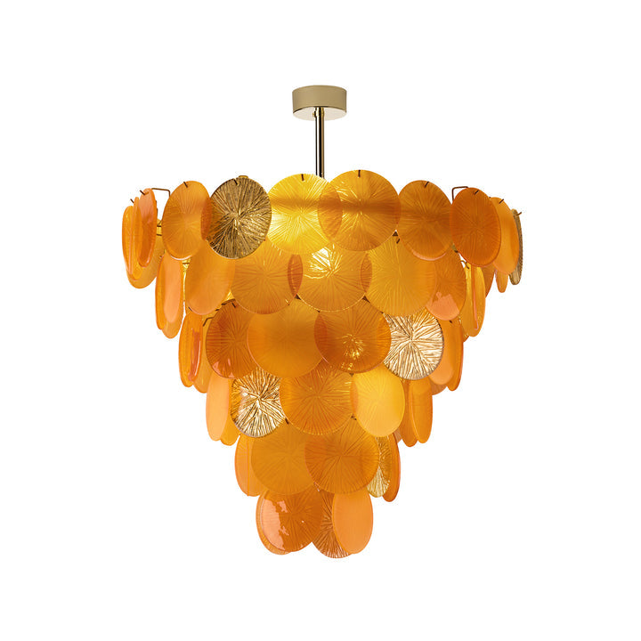 Candy Chandelier - 12 Lights - Mango & Gold